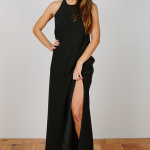 Natalie Deayala High Neck Gown